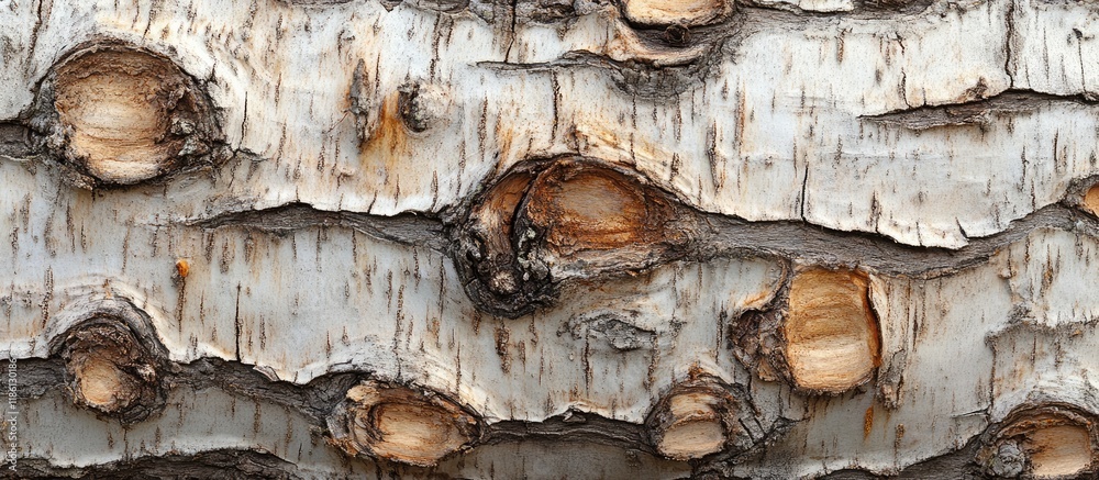 Leinwandbilder Birch bark texture The surface of birch bark Birch bark backdrop Birch tree trunk Betula pendula. with copy space image. Place for adding text or design
