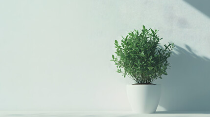 Plant pot with copy space 