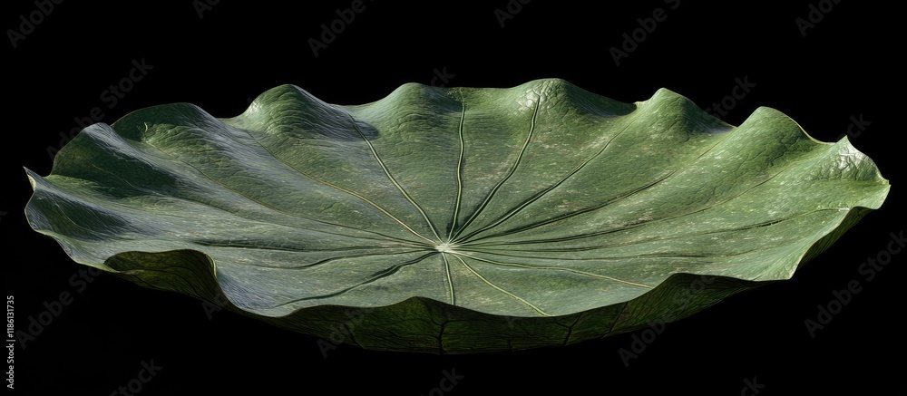 Poster Lotus leaf of Victoria amazonica. with copy space image. Place for adding text or design