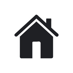 home icon on white background