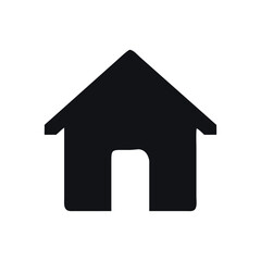 home icons, black and white house icon silhouette vector