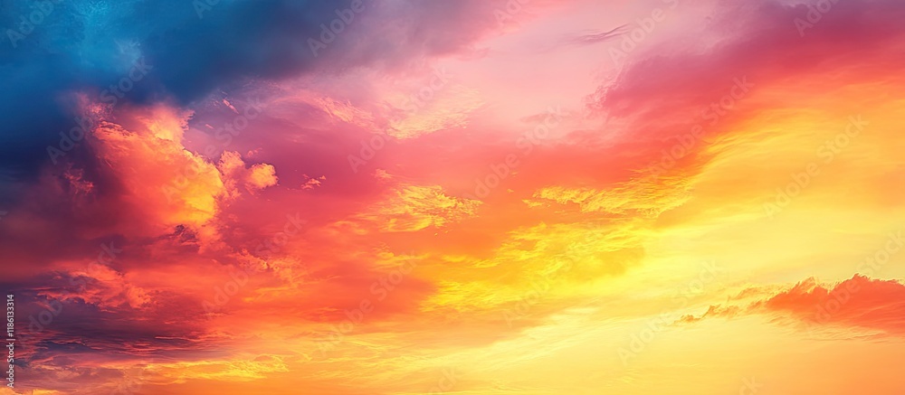 Fototapete clouds and sky sunset sky backdrop abstract elements of nature. with copy space image. place for add