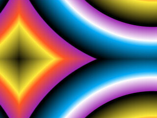 BLUE YELLOW PURPLE ABSTRACT  design with aesthetic gradient background