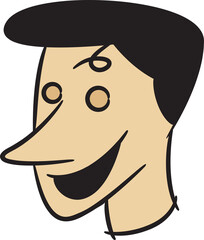 Hand Drawn Comic Face Avatar
