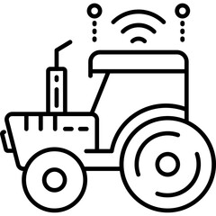 Connected Tractor Icon