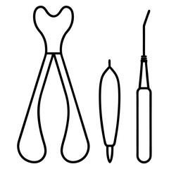 medical syringe isolated on white