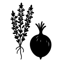 illustration of vegetables
