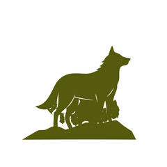 wolf black and white