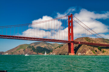 San Francisco, Golden Gate Bridge from a cruise ship