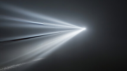 Ufo light beams, glowing rays from alien spaceships. Vector realistic set of spotlight effect of flying saucer illuminated fog and particles. Spacecraft glow beams at night