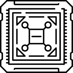 Networking Chip Icon