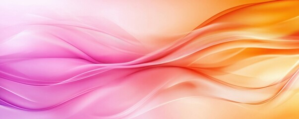 Fototapeta premium Abstract pink and orange gradient waves, futuristic design, vibrant and creative background.