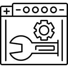 Obraz premium Browser Developer Tools Icon