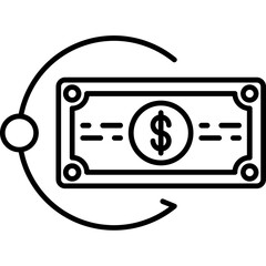 Fototapeta premium Cash Outflows Icon