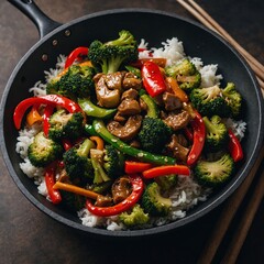 Write about how to prepare a vegetable stir-fry for beginners.