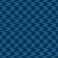 Striking geometric pattern in deep teal and navy.  Seamless design ideal for textile prints, website backgrounds, or modern branding projects.