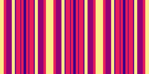 Obraz premium Vibrant vertical stripes in shades of pink, purple, and yellow create a bold, eye-catching pattern. Perfect for backgrounds, textiles, or website designs needing a modern, energetic feel.