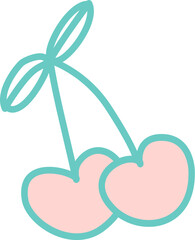 illustration of a cherry