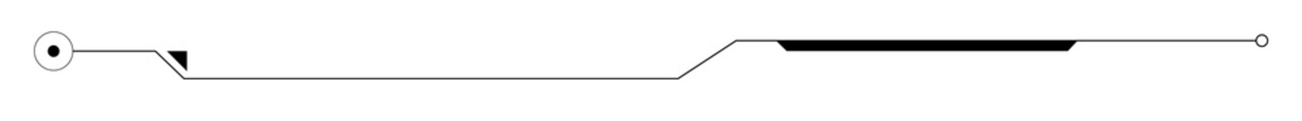 Digital technology style line and element on transparent background