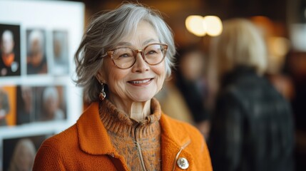 Retiree celebrates career with guests while sharing stories and enjoying a collage of memories