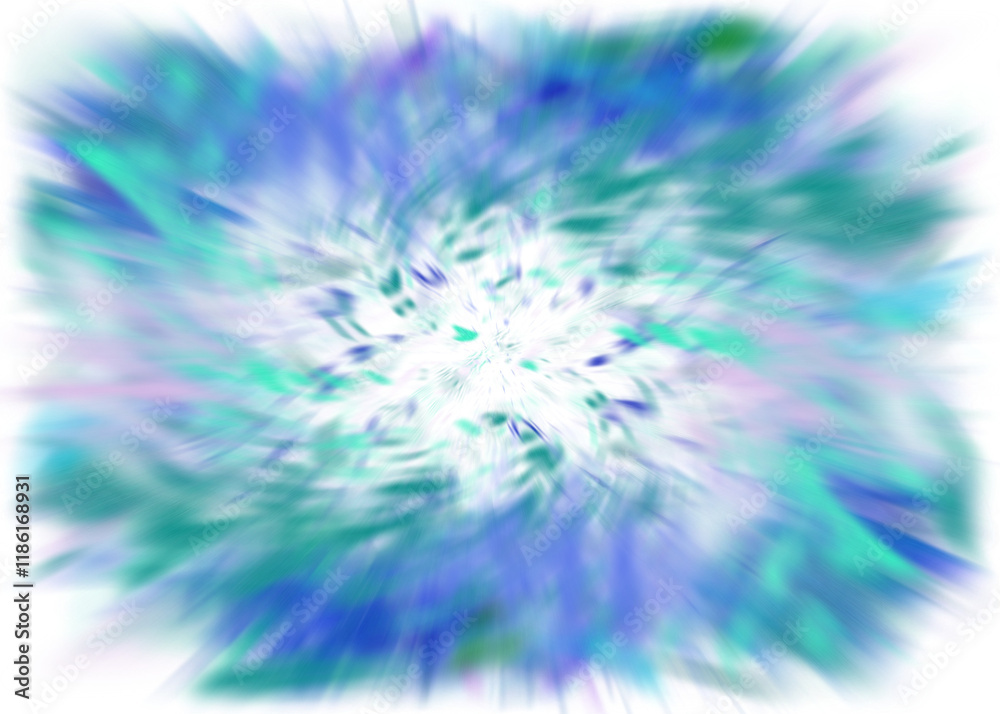 Wall mural an abstract transparent iridescent color blur design element.
