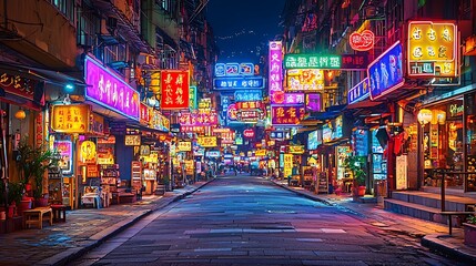 Obraz premium street in night