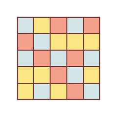 checkerboard pattern vector icon, national retro day vector illustration - simple illustration of checkerboard pattern perfect for logos, and national retro day vector-themed designs.