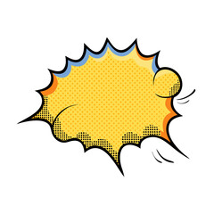 comic book speech bubble vector icon, national retro day vector illustration - simple illustration of comic book speech bubble perfect for logos, and national retro day vector-themed designs.