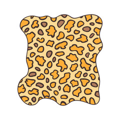 leopard print vector icon, national retro day vector illustration - simple illustration of leopard print perfect for logos, and national retro day vector-themed designs.