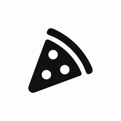 pizza food slice icon vector sign

