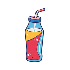 retro soda bottle vector icon, national retro day vector illustration - simple illustration of retro soda bottle perfect for logos, and national retro day vector-themed designs.