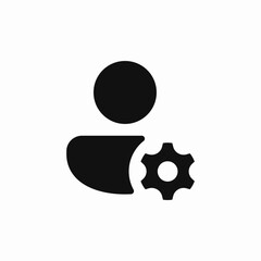 user settings admin icon vector sign