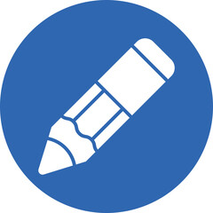 Charcoal Pencil glyph circle icon