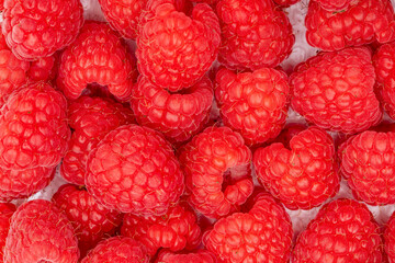 Fresh Raspberry Texture Background for Healthy Eating and Fruit Design
