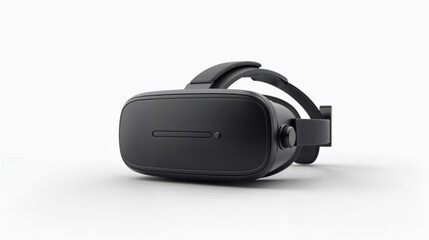 Virtual reality headset showcasing minimalist design in sleek black color for immersive experiences