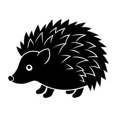 Hedgehog Silhouette vector illustration