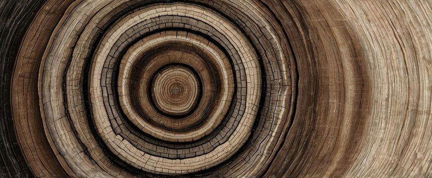 anillos concéntricos madera. crecimiento árbol. 