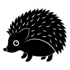 Hedgehog Silhouette vector illustration