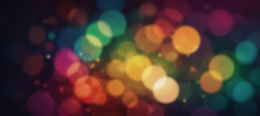 Fototapeta premium luces bokeh colores vibrantes. desenfocado
