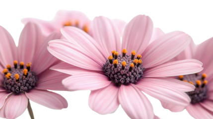 pink flower 3d render icon isolated on white background