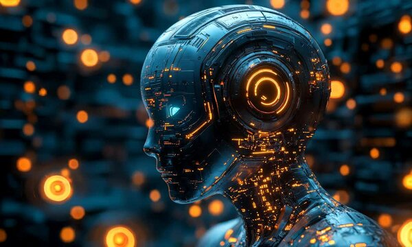 Ai generate concept. Artificial Intelligence Content Generator tool. Computer chip processor technology for AI assistant to graphic design, translate language, chat bot, generate images, write code