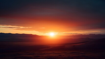 Fototapeta premium Majestic Sunset Serenity: Breathtaking Alpine Landscape