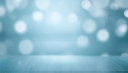 minimalistic light blue abstract background with bokeh circles and wooden texture, perfect for presentations, banners, and product showcases

