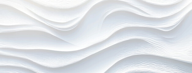 Obraz premium Wavy white abstract monochrome pattern. Vector illustration