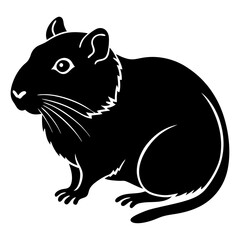 Hamster Silhouette vector illustration
