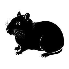 Hamster Silhouette vector illustration