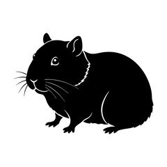 Hamster Silhouette vector illustration