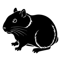 Hamster Silhouette vector illustration