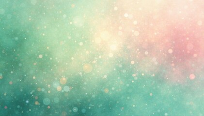 Naklejka premium Soft, pastel greens and pinks blend with a grainy, earthy surface, hazy, gradient, muted
