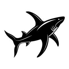 Hammerhead Shark Silhouette vector illustration